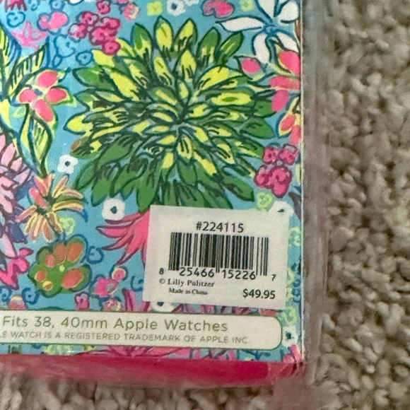 NWT Lilly Pulitzer Apple Watch Band in Walking on Sunshine - Picture 5 of 7